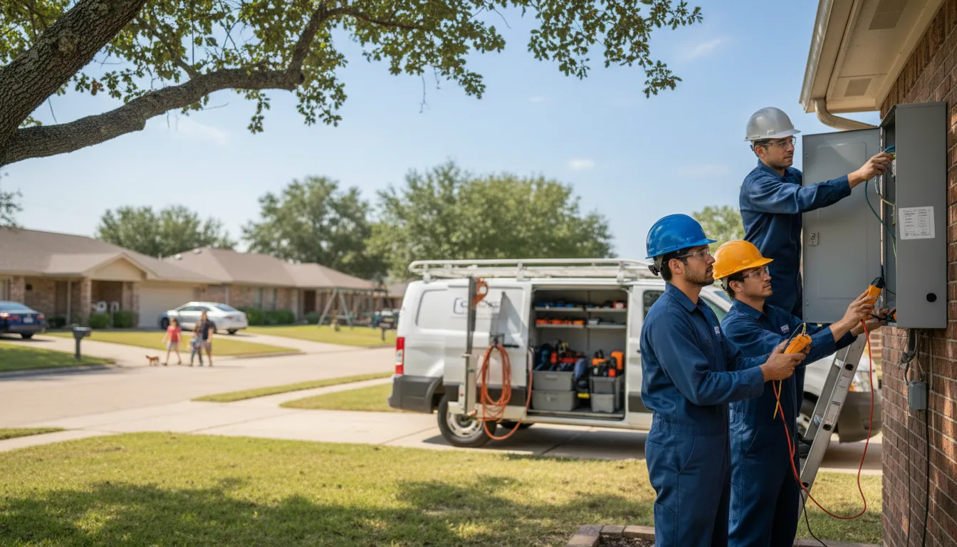 Certified electrician providing emergency electrical services in Vincent, AL